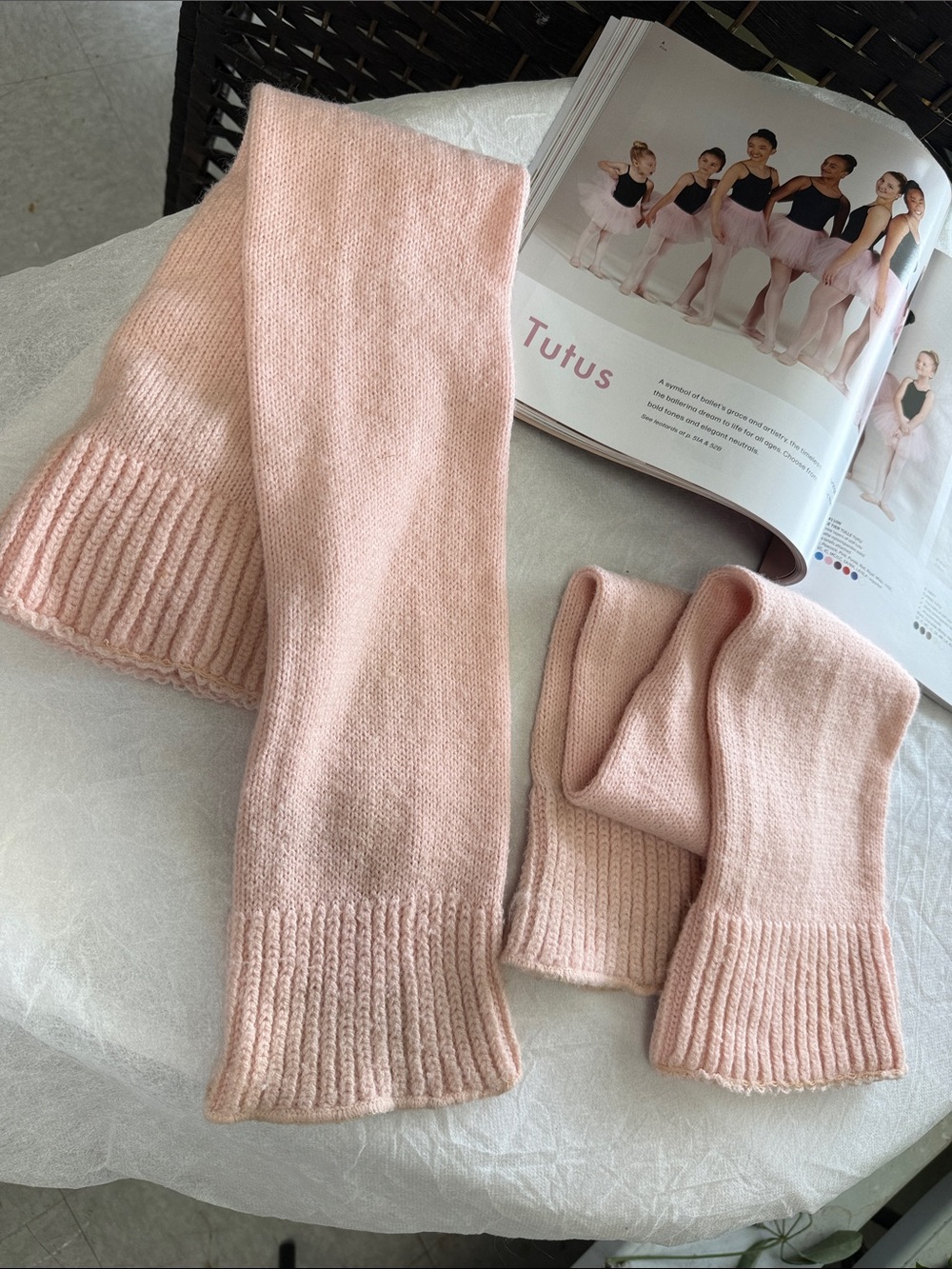 Soft Ballet Pink LEG WARMERS - comfortable , beautiful, timeless 👯♀️ - Picture 2 of 6